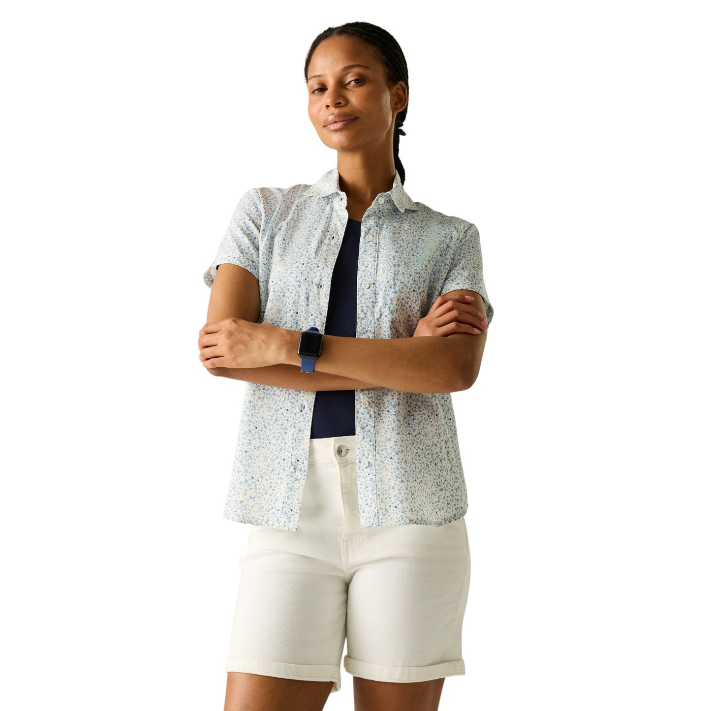 Barely White - Side - Regatta Womens-Ladies Petal Insect Repellent Shirt
