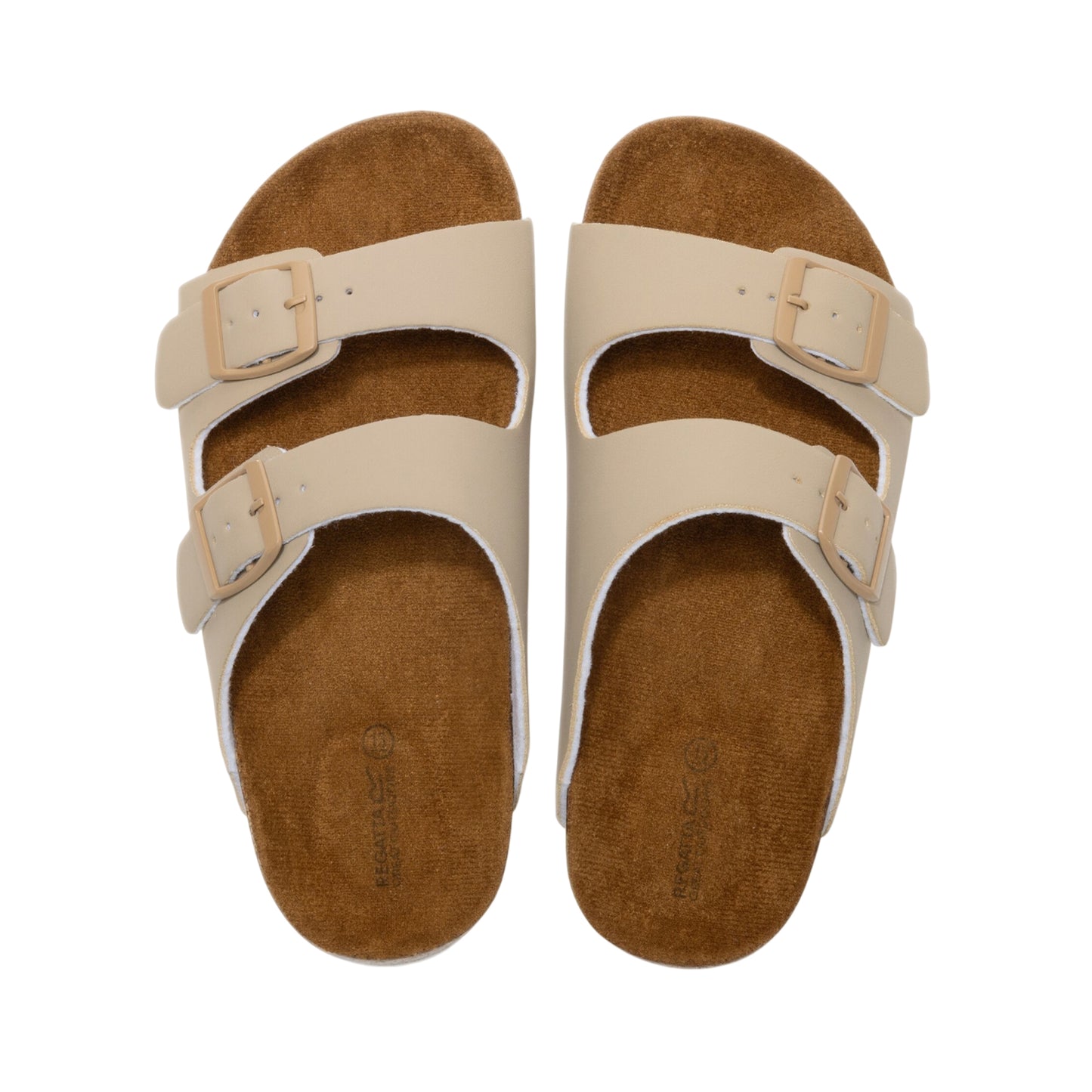 White Pepper - Pack Shot - Regatta Childrens-Kids Mia Double Strap Sandals