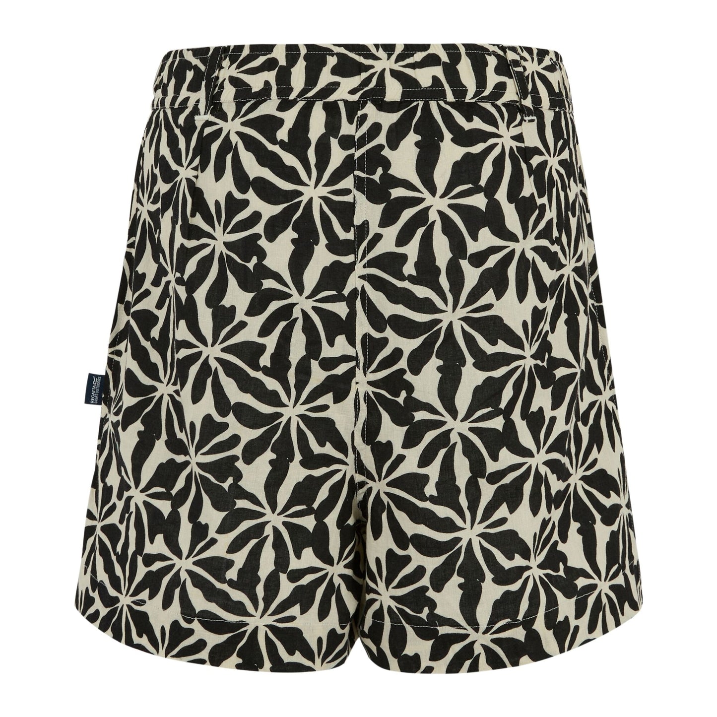Beige - Back - Regatta Womens-Ladies Sabelle Abstract Floral Shorts