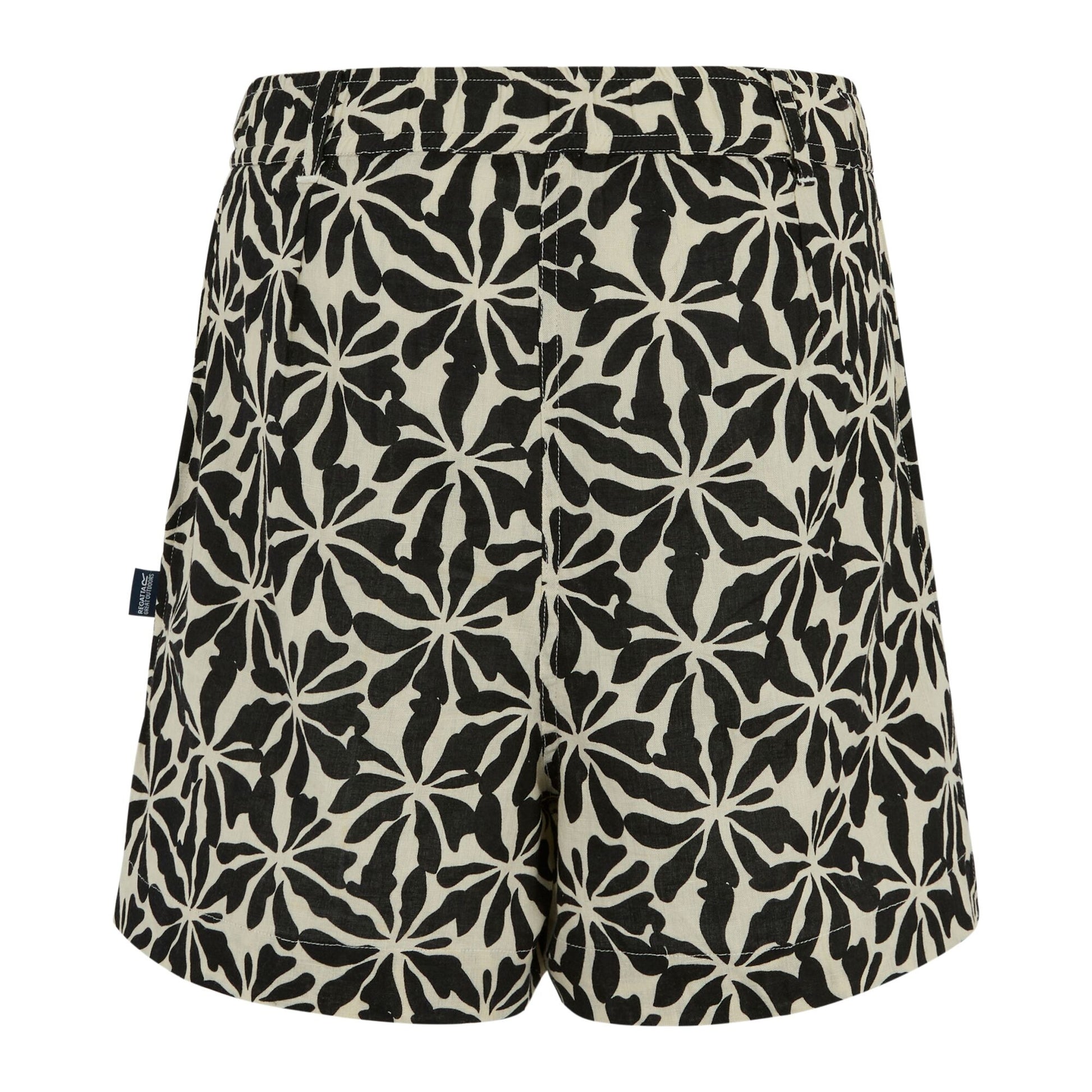 Beige - Back - Regatta Womens-Ladies Sabelle Abstract Floral Shorts