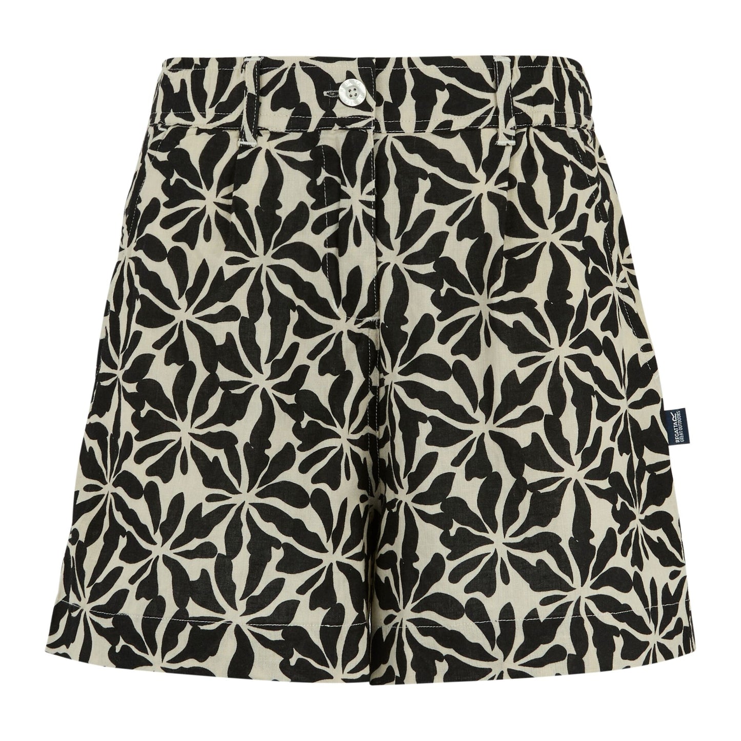 Beige - Front - Regatta Womens-Ladies Sabelle Abstract Floral Shorts