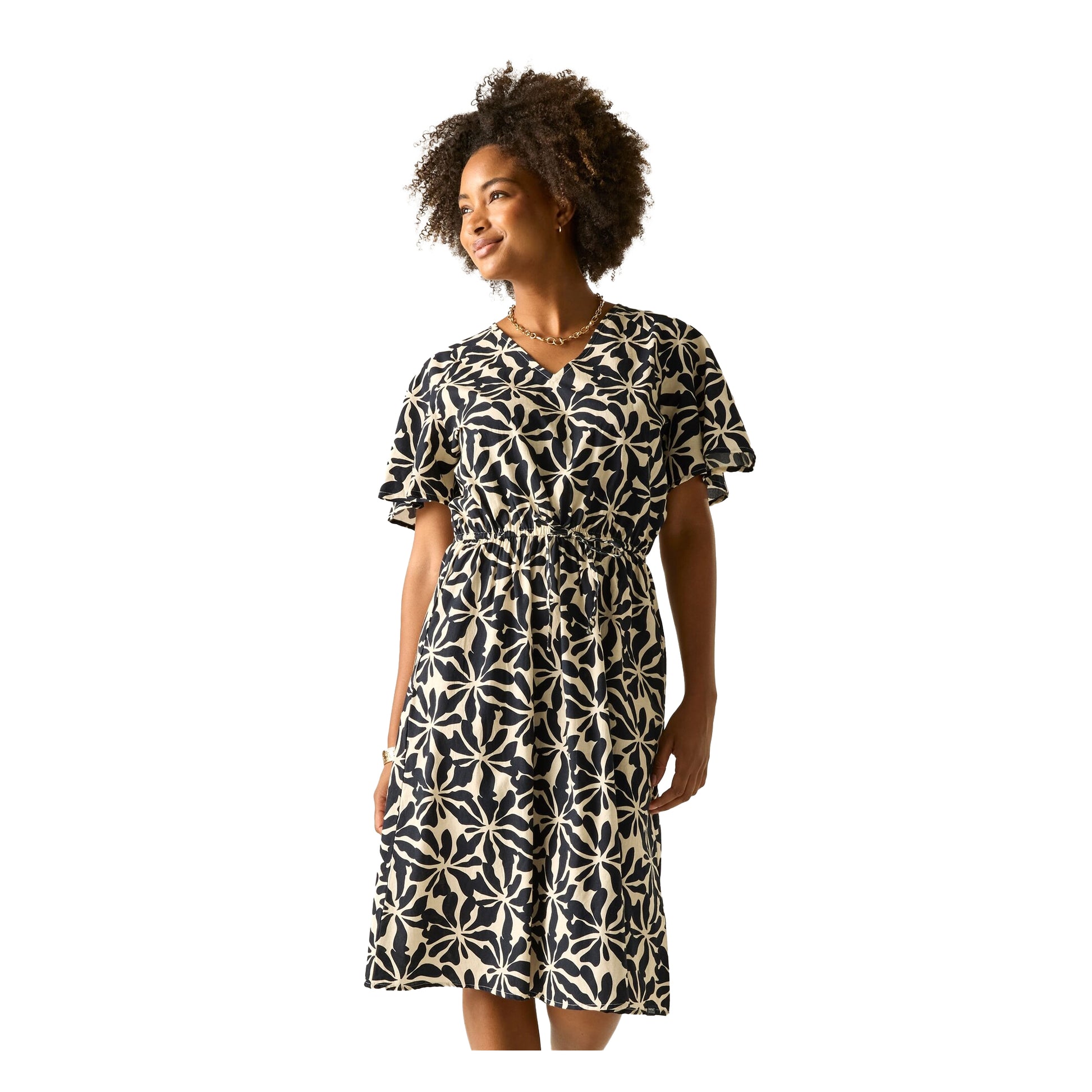 Multicoloured - Lifestyle - Regatta Womens-Ladies Elona Abstract Floral Midi Dress