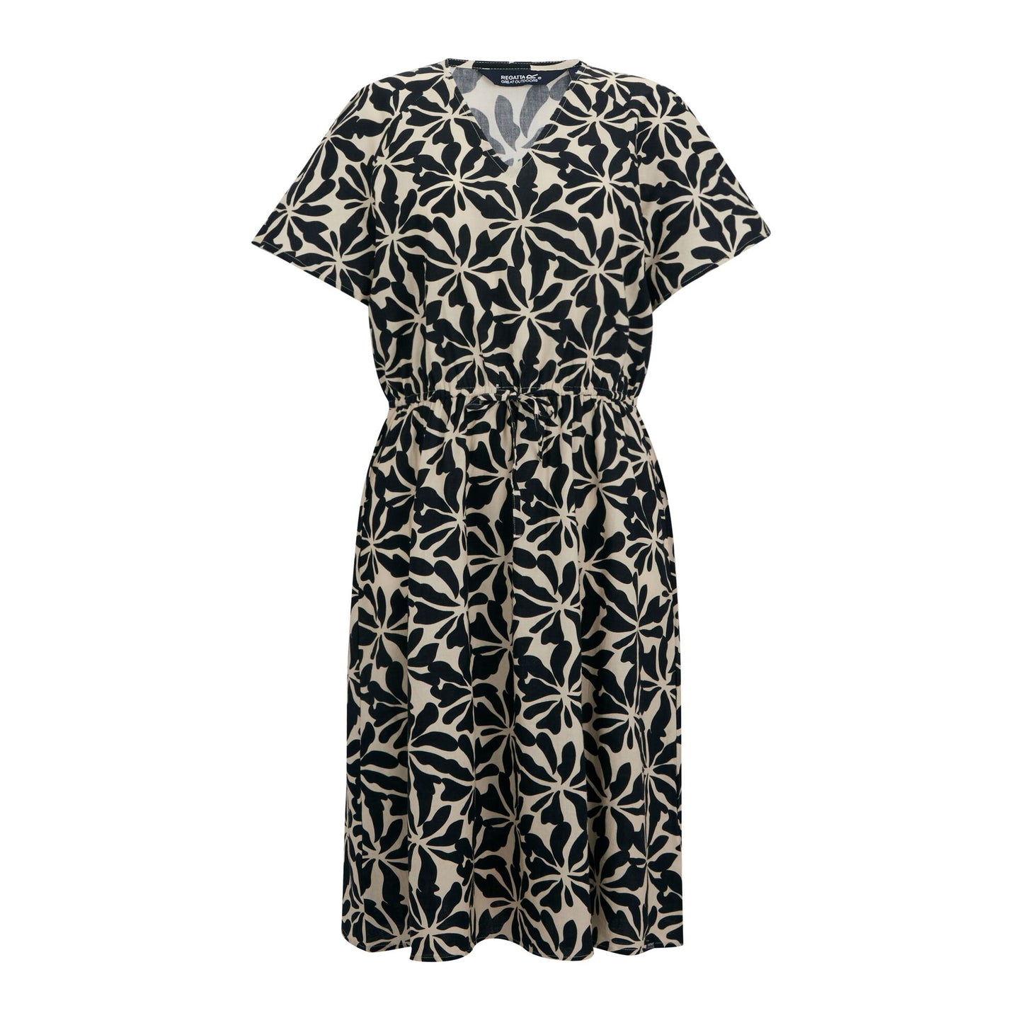 Multicoloured - Front - Regatta Womens-Ladies Elona Abstract Floral Midi Dress