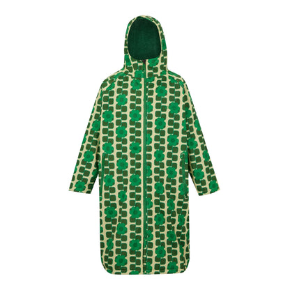Green - Front - Regatta Unisex Adult Orla Kiely Mini Square Flower Changing Robe