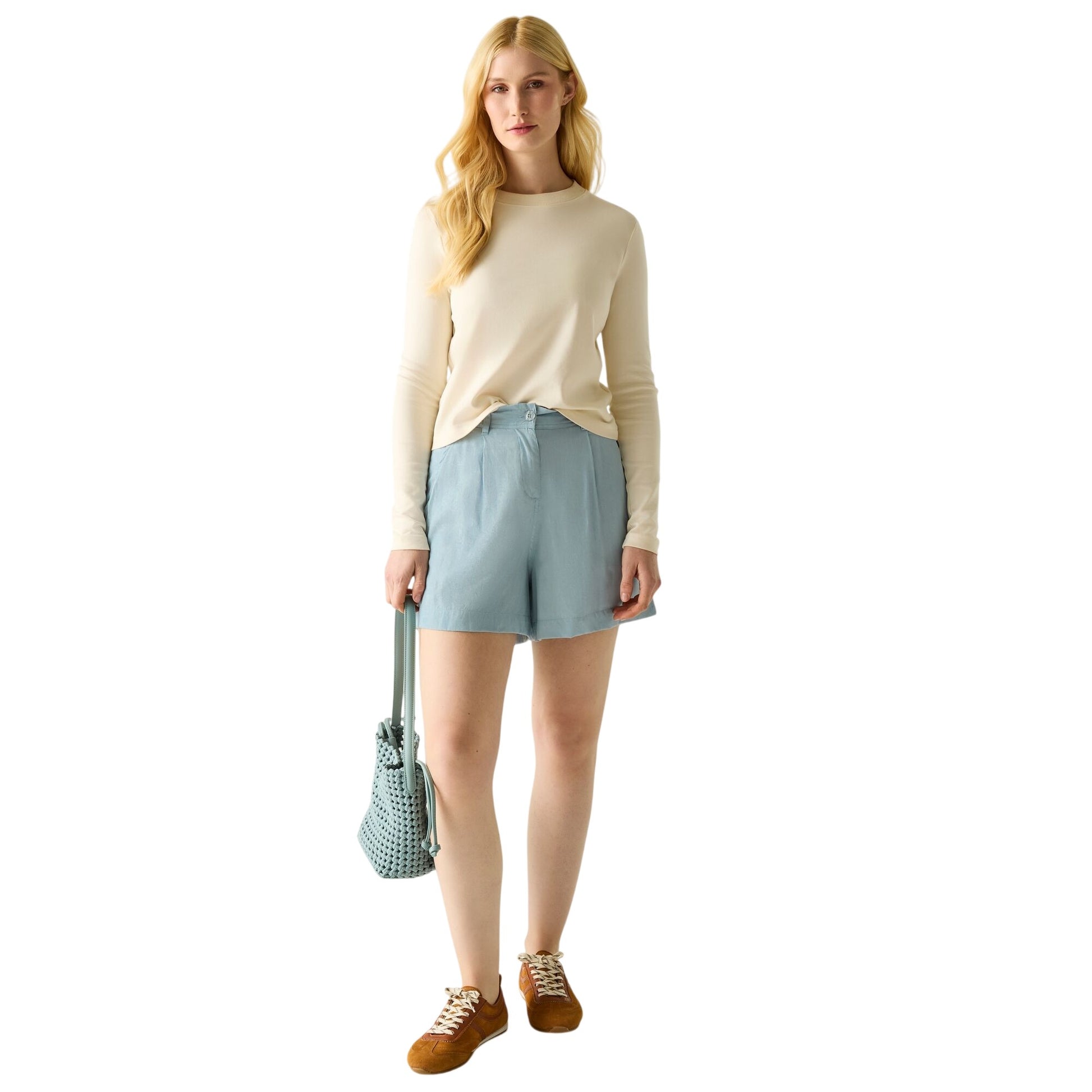 Chambray - Close up - Regatta Womens-Ladies Sabelle Shorts