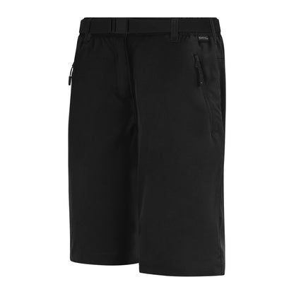 Black - Side - Regatta Womens-Ladies Xert Stretch Casual Shorts