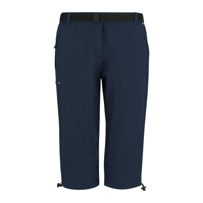 Navy - Front - Regatta Womens-Ladies Xert Stretch Capri Trousers