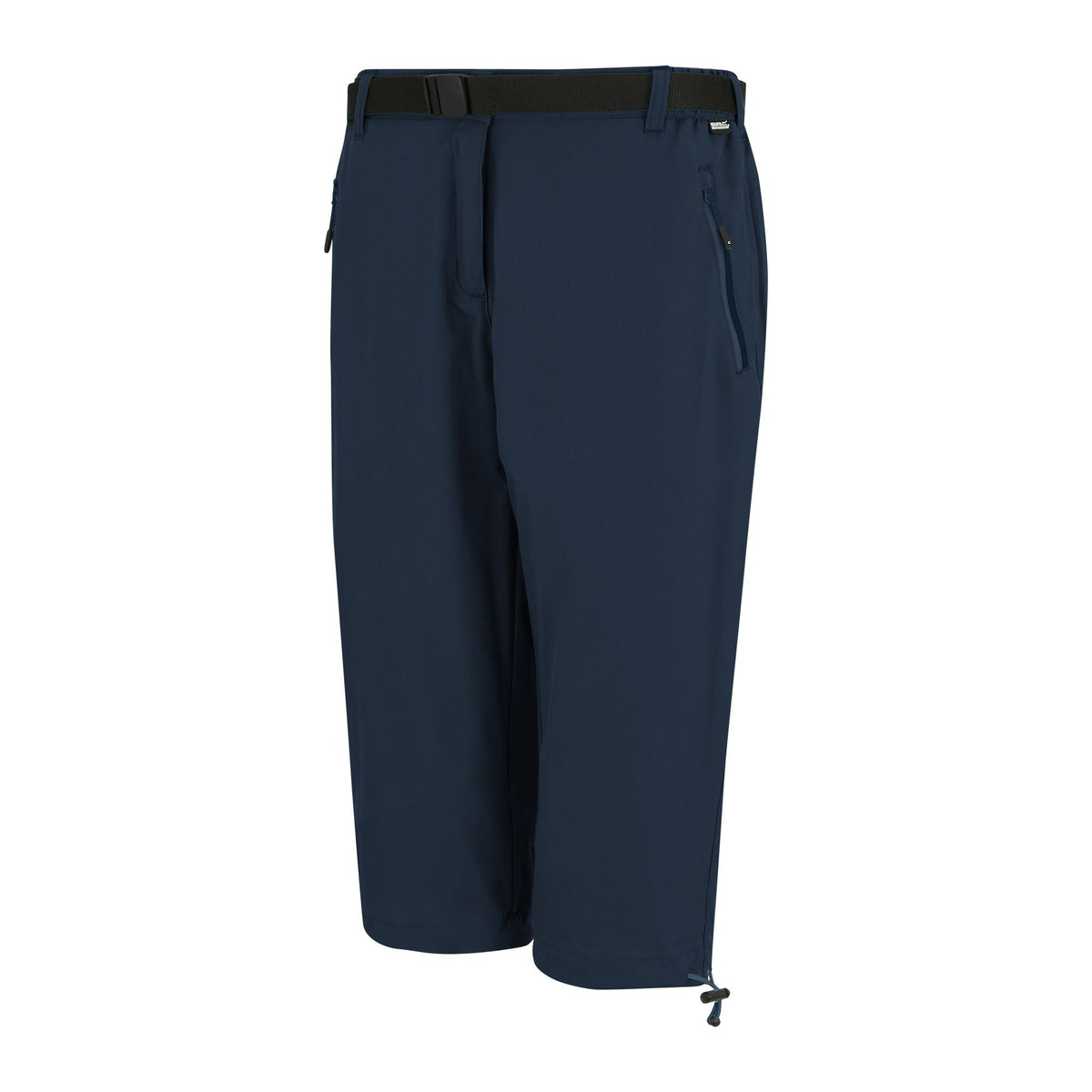 Navy - Side - Regatta Womens-Ladies Xert Stretch Capri Trousers
