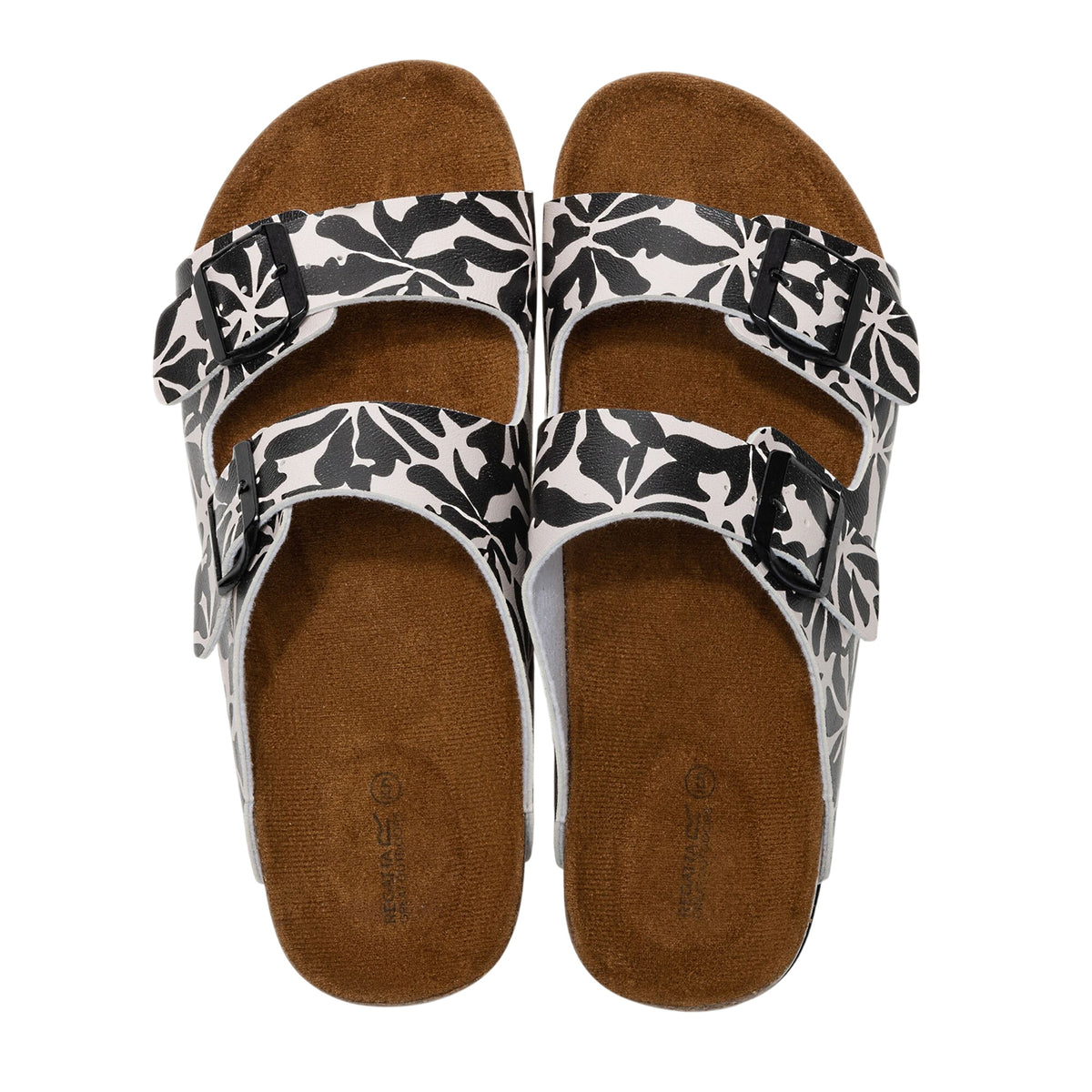 Multicoloured - Lifestyle - Regatta Womens-Ladies Mia Floral Double Strap Sandals
