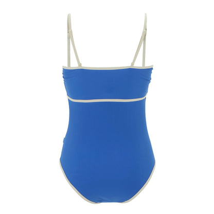 Sonic Blue - Back - Regatta Womens-Ladies Bandeau One Piece Swimsuit