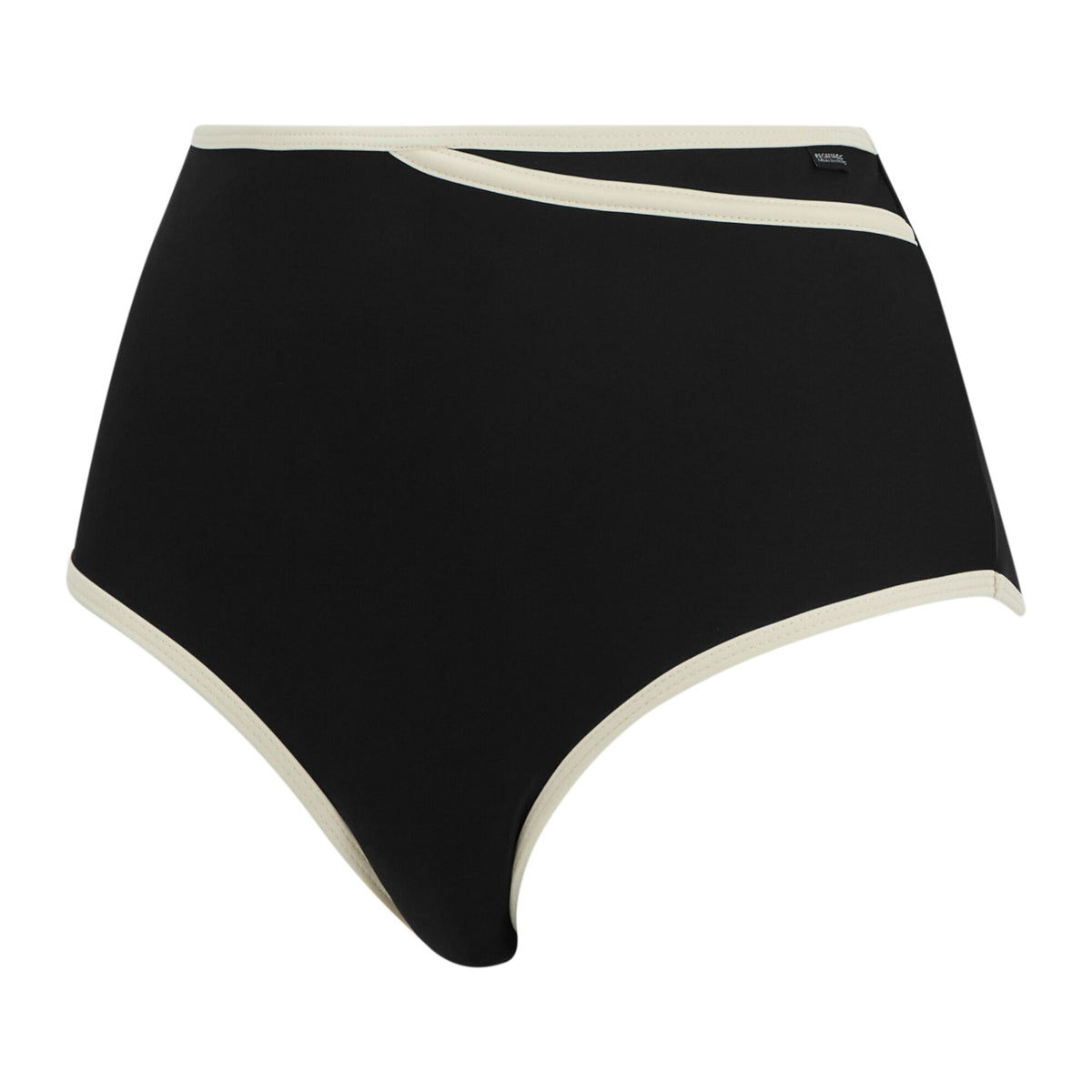 Black - Side - Regatta Womens-Ladies Kyra High Rise Bikini Bottoms