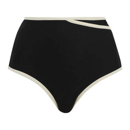 Black - Front - Regatta Womens-Ladies Kyra High Rise Bikini Bottoms