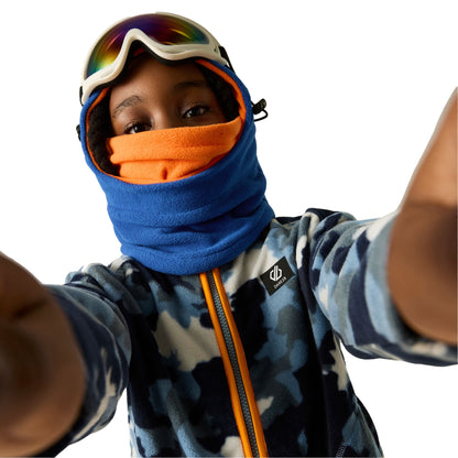 Dusky Blue - Pack Shot - Dare 2B Childrens-Kids Wing It Camo Full Zip Fleece Jacket