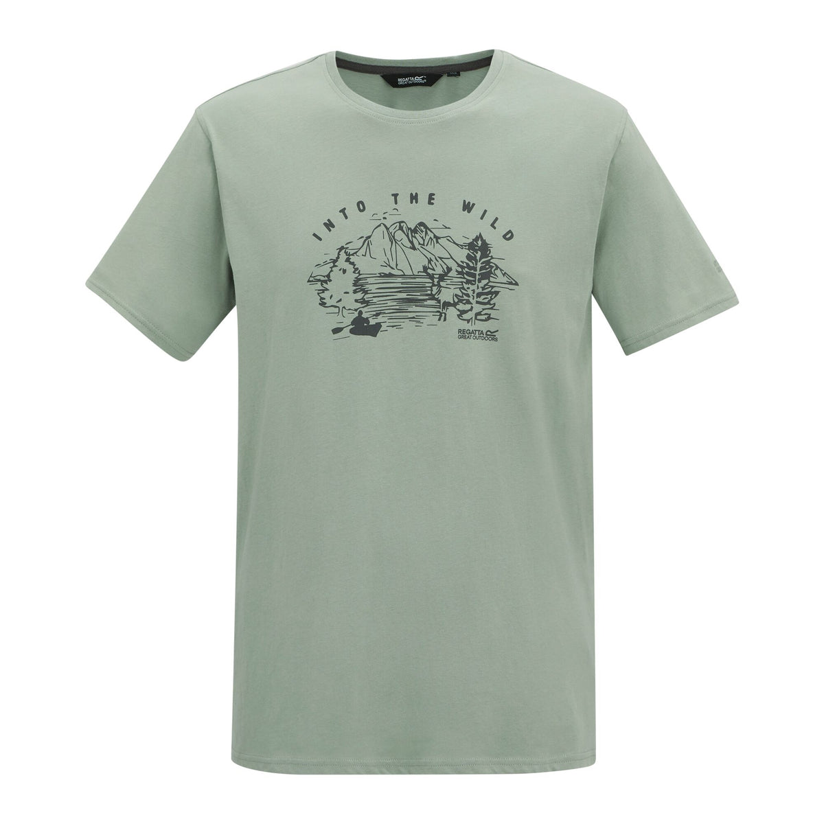 Glacier - Front - Regatta Mens Cline IX Mountain T-Shirt
