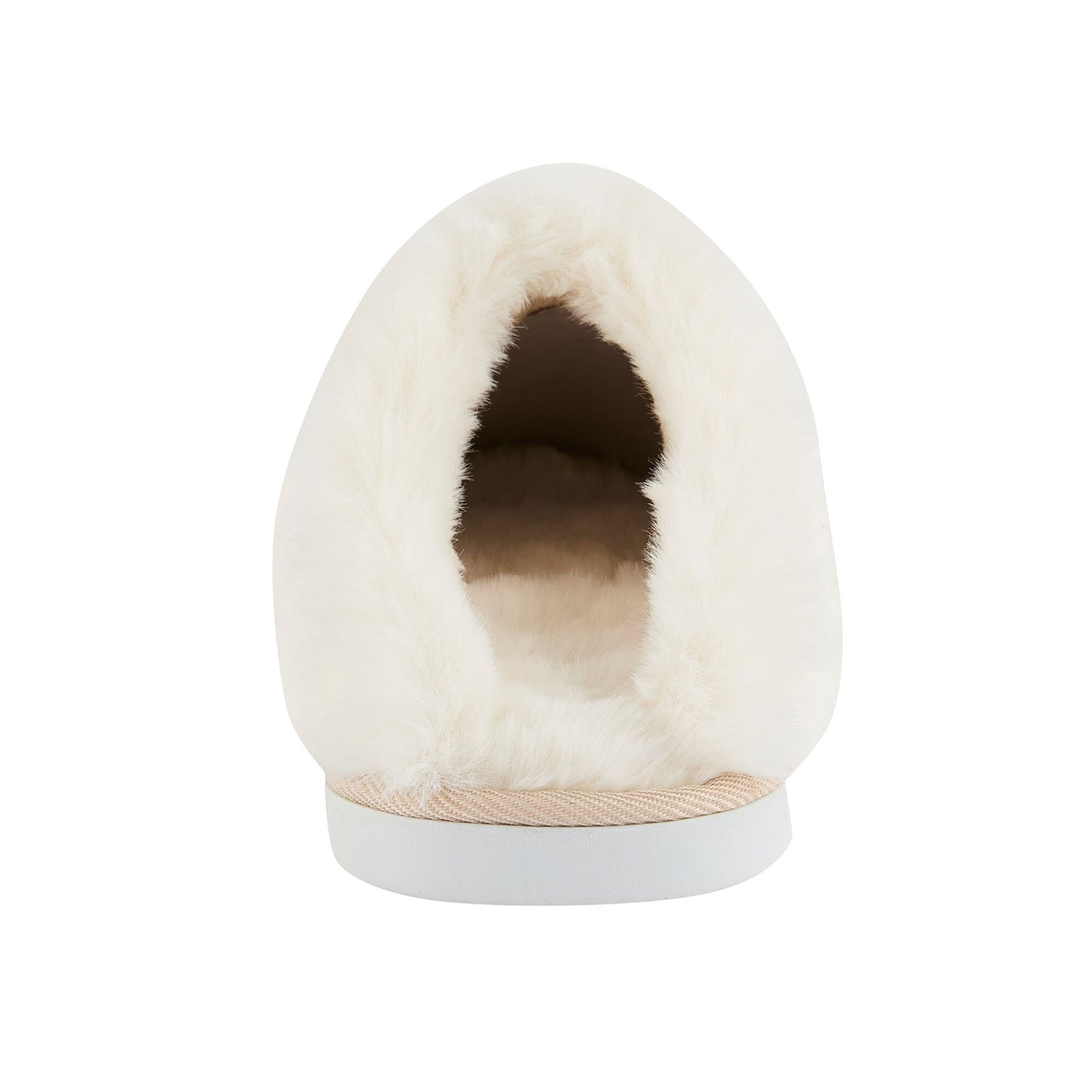 Beige - Back - Regatta Womens-Ladies Tulsy Plain Mule Slippers