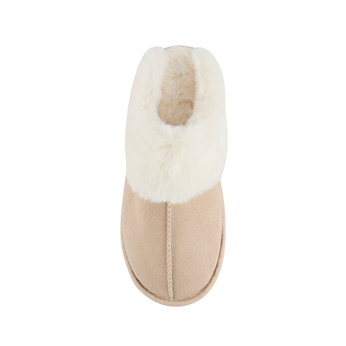 Beige - Side - Regatta Womens-Ladies Tulsy Plain Mule Slippers