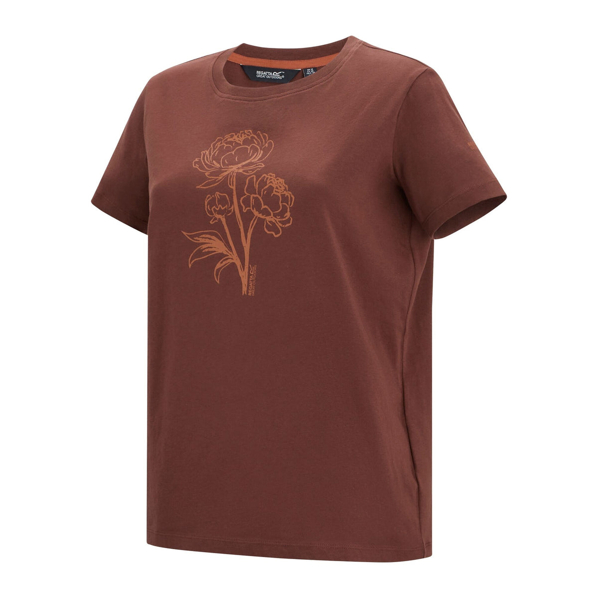 Dark Cherry - Side - Regatta Womens-Ladies Filandra VX Peony T-Shirt