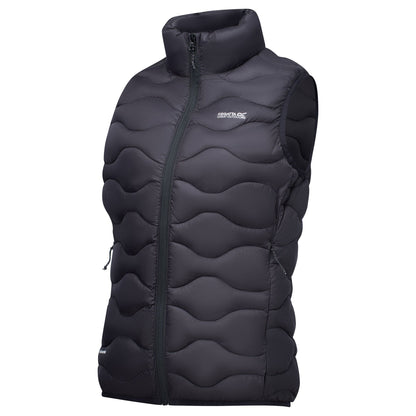 Black - Side - Regatta Womens-Ladies Hydi Quilted Gilet