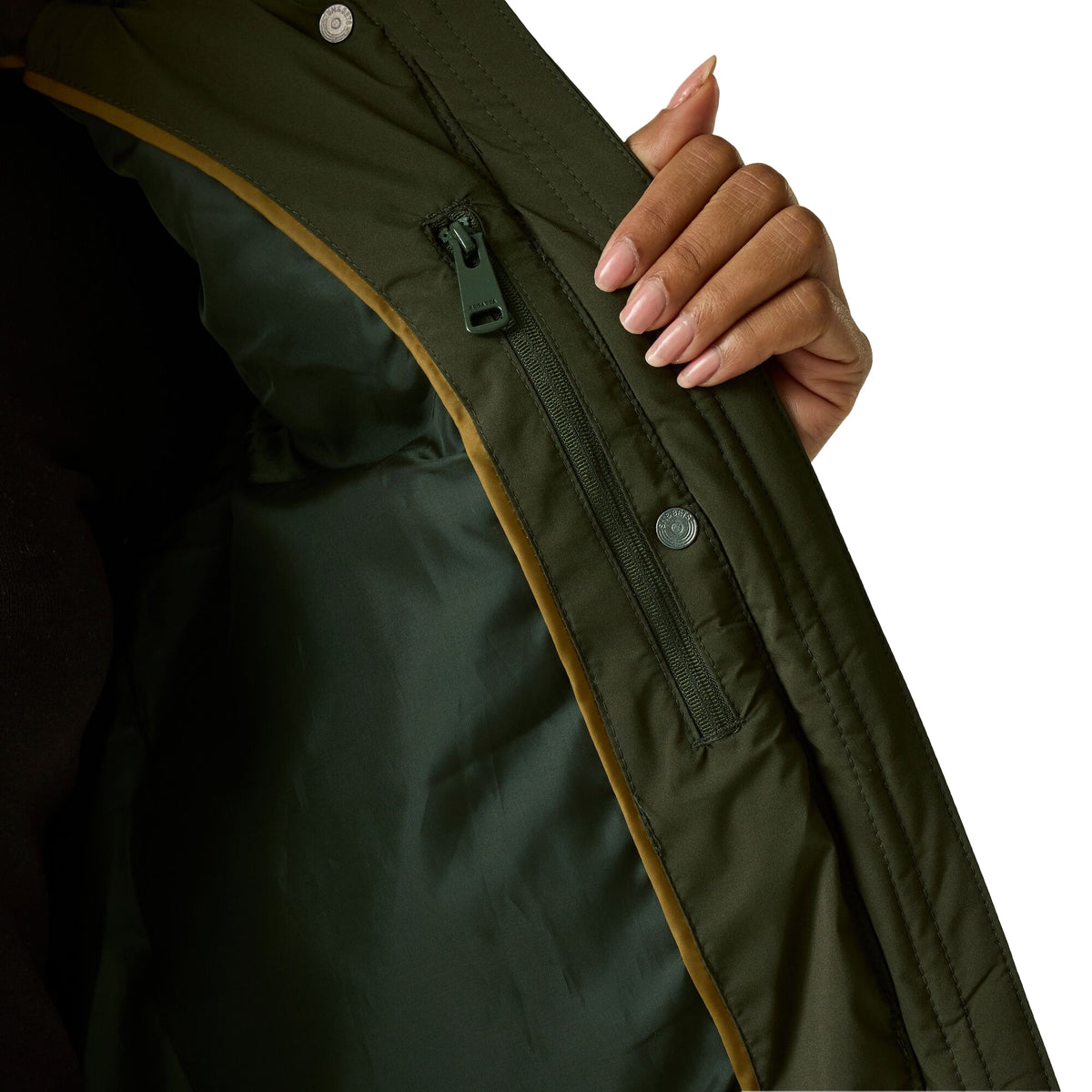 Dark Khaki - Pack Shot - Regatta Womens-Ladies Nehiala Gilet