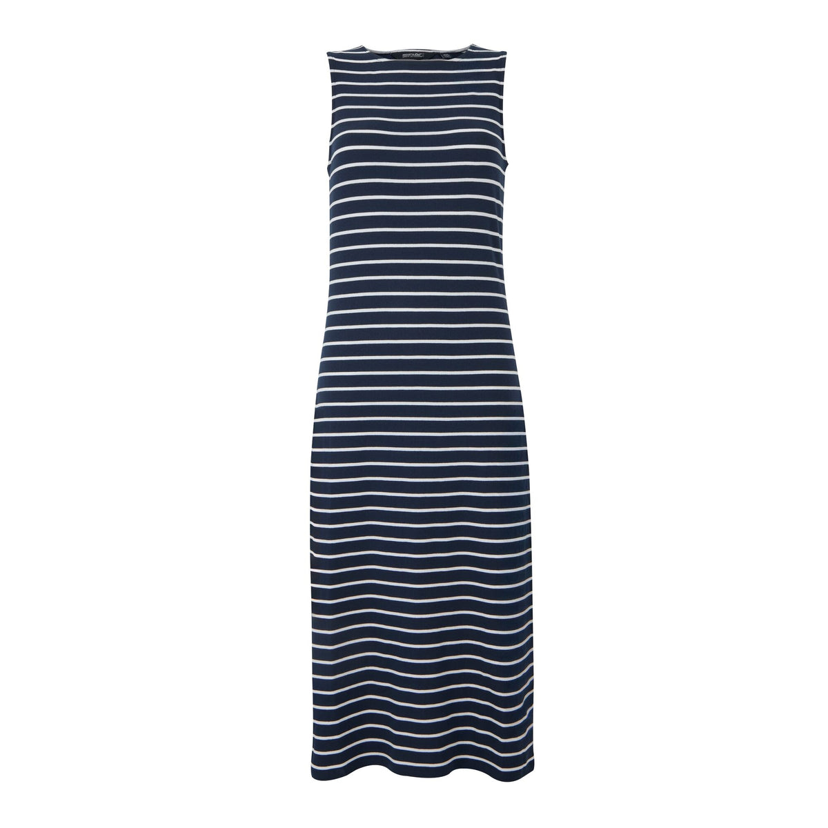 Navy-White - Front - Regatta Womens-Ladies Amorie Contrast Striped Midi Dress
