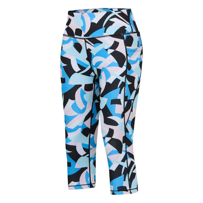 Elysium Blue - Side - Dare 2B Womens-Ladies Abstract Leggings