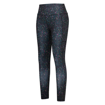 Black - Side - Dare 2B Womens-Ladies Influential II Speckle Leggings