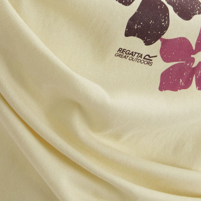 Light Vanilla - Lifestyle - Regatta Womens-Ladies Filandra VX Shadow Flower T-Shirt