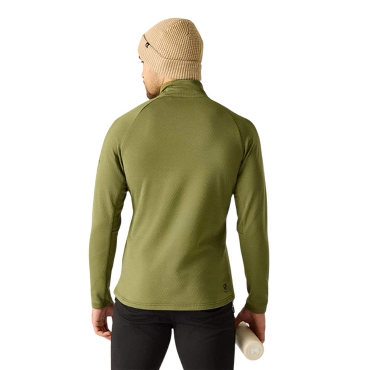Martini Olive - Close up - Dare 2B Mens Venture Stretch Overhead Midlayer