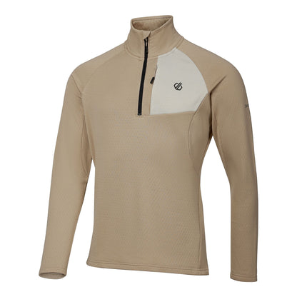 White Pepper - Front - Dare 2B Mens Venture Stretch Overhead Midlayer