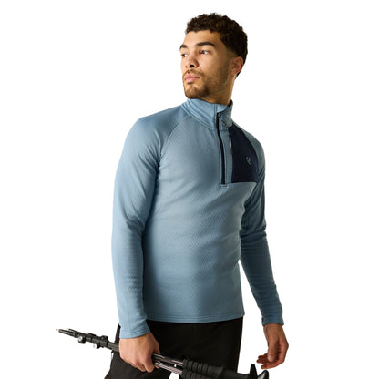 Dusky Blue - Lifestyle - Dare 2B Mens Venture Stretch Overhead Midlayer