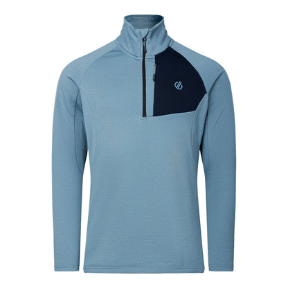 Dusky Blue - Front - Dare 2B Mens Venture Stretch Overhead Midlayer