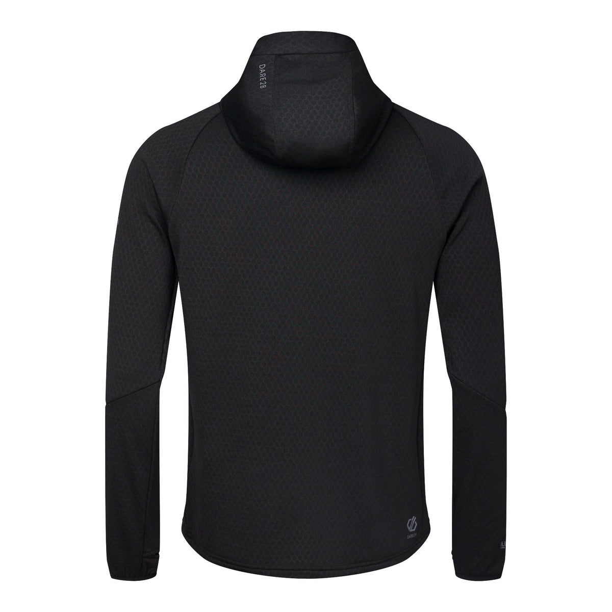 Black - Back - Regatta Mens Venture Stretch Hooded Midlayer
