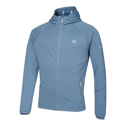 Dusky Blue - Side - Regatta Mens Venture Stretch Hooded Midlayer