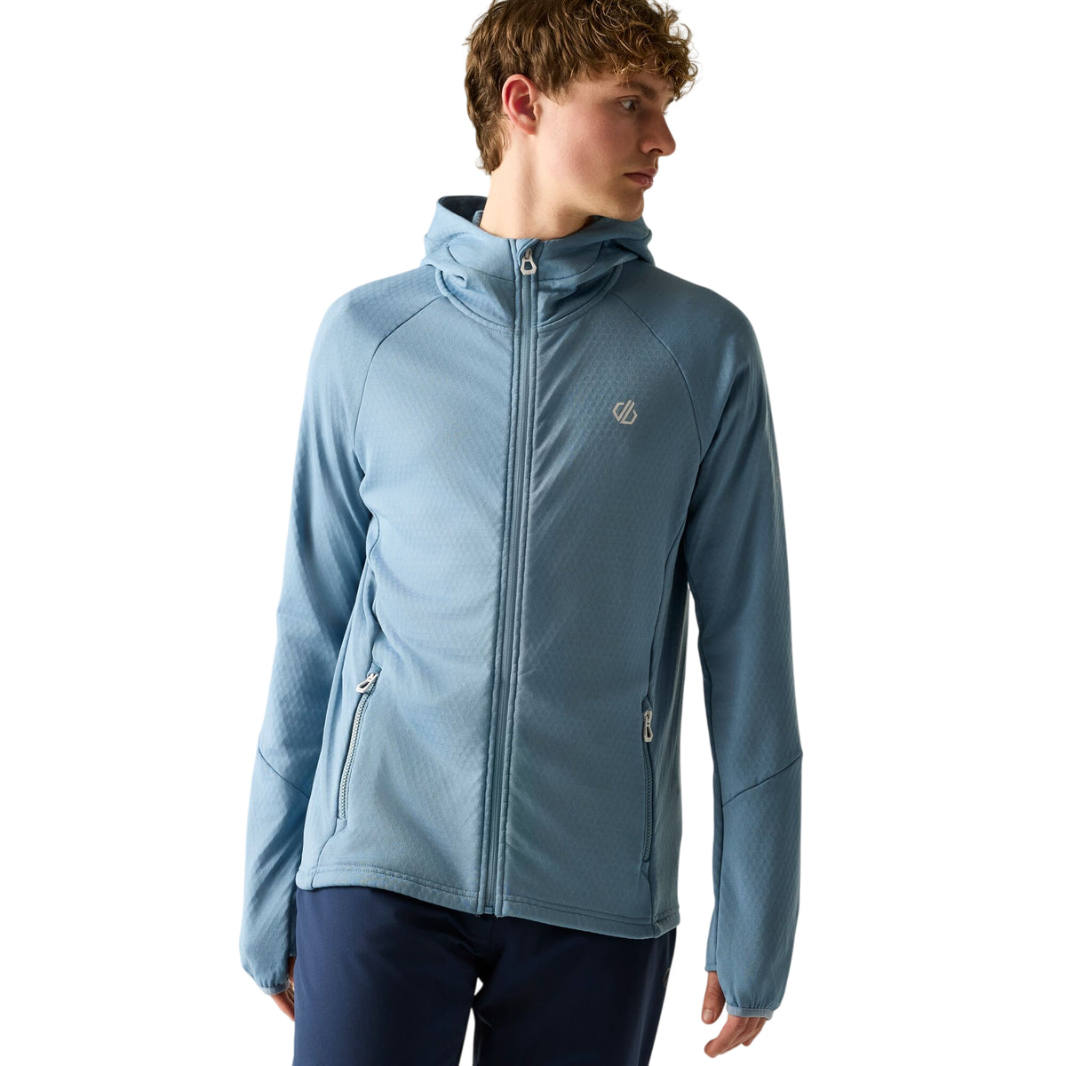 Dusky Blue - Lifestyle - Regatta Mens Venture Stretch Hooded Midlayer