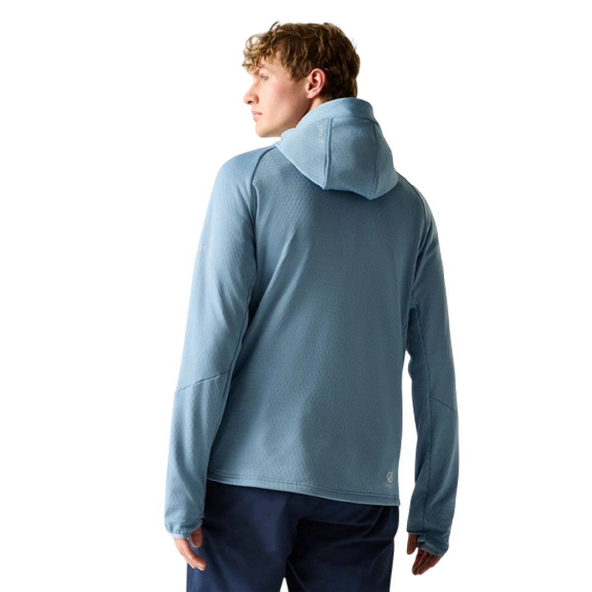 Dusky Blue - Close up - Regatta Mens Venture Stretch Hooded Midlayer