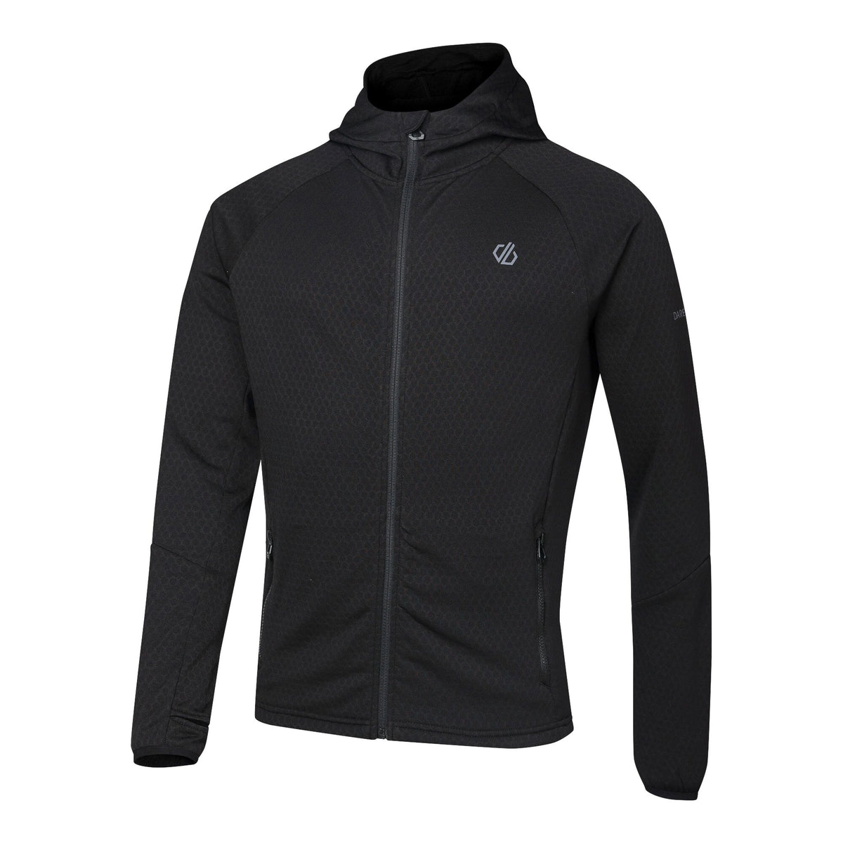 Black - Side - Regatta Mens Venture Stretch Hooded Midlayer