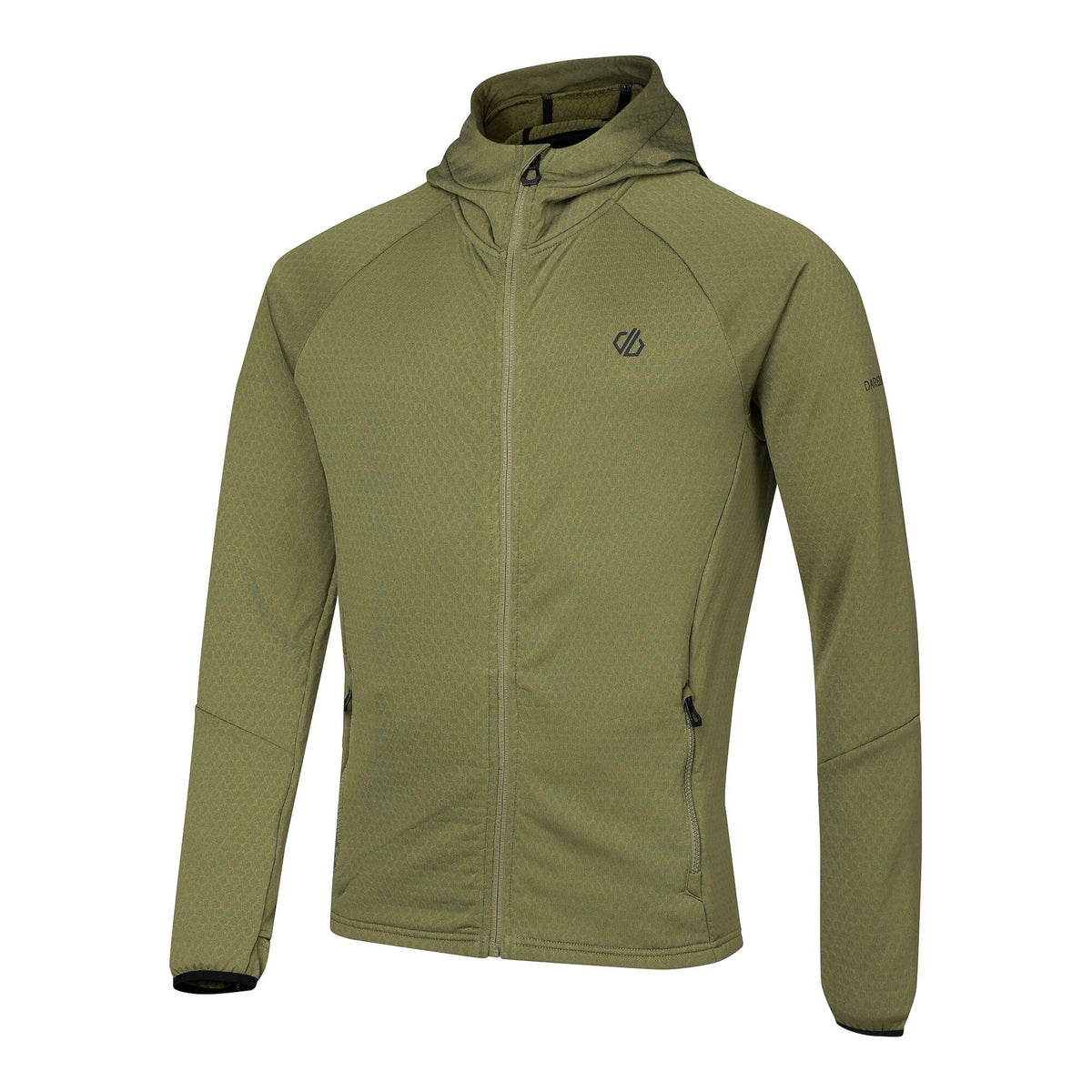 Martini Olive - Side - Regatta Mens Venture Stretch Hooded Midlayer
