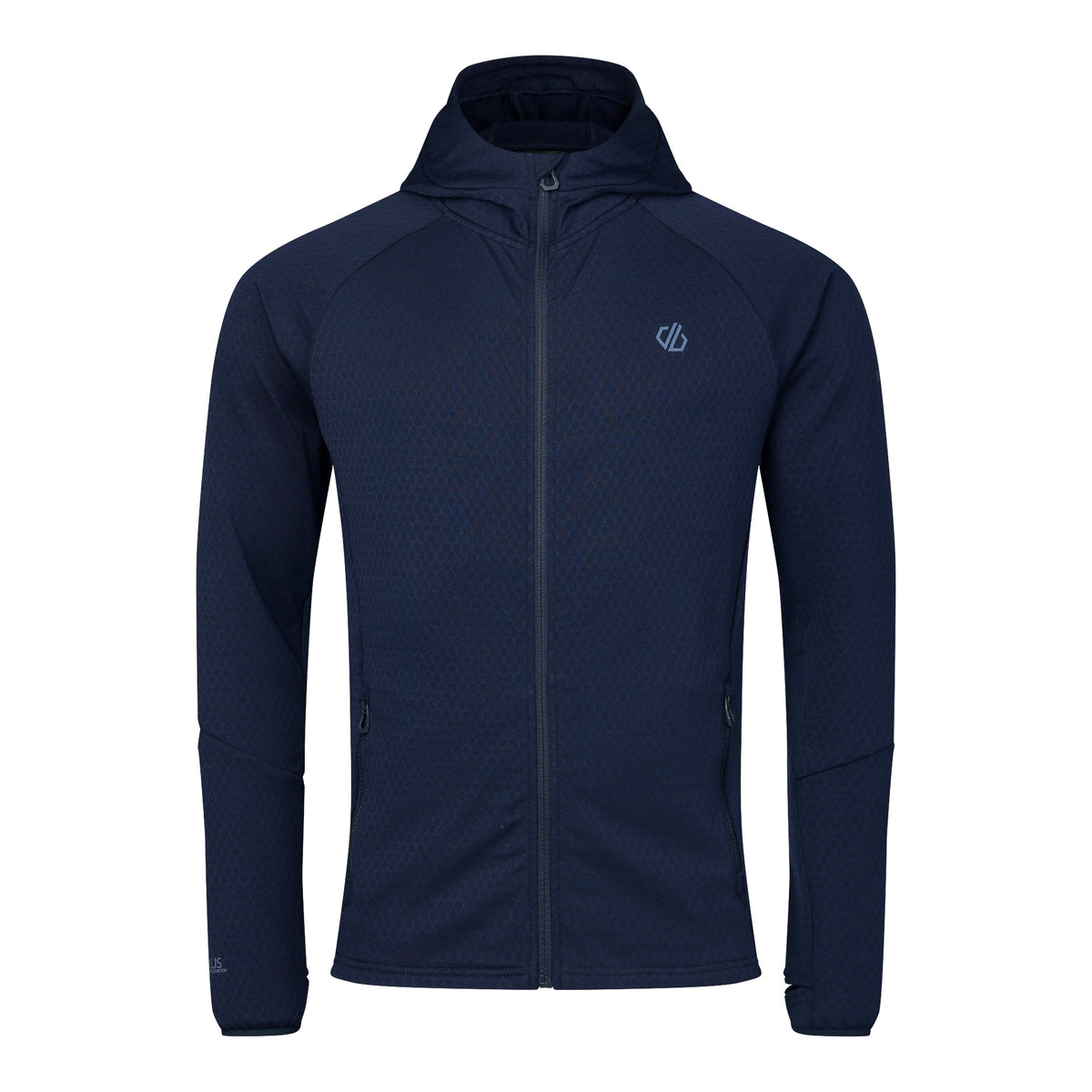 Navy - Front - Regatta Mens Venture Stretch Hooded Midlayer