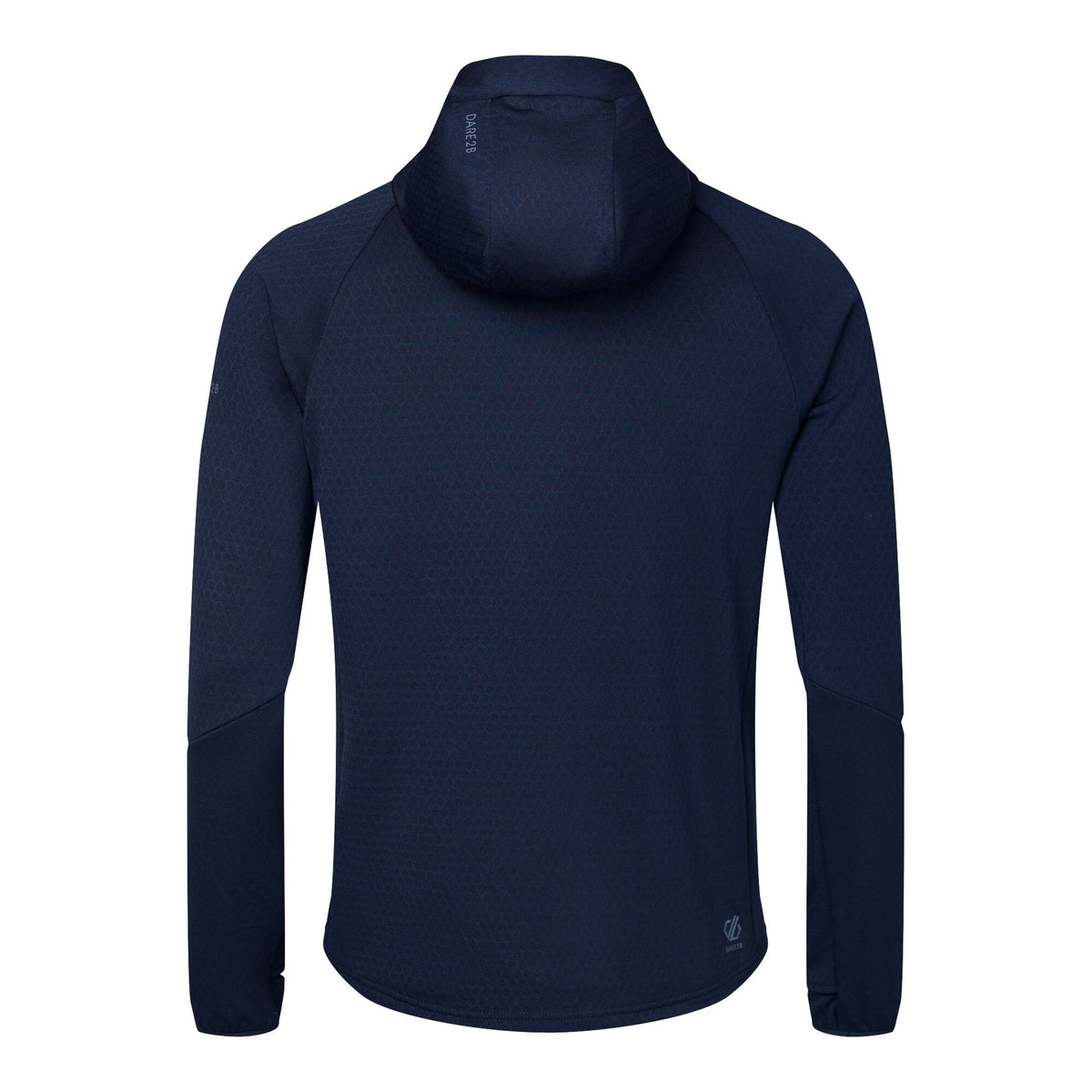 Navy - Back - Regatta Mens Venture Stretch Hooded Midlayer