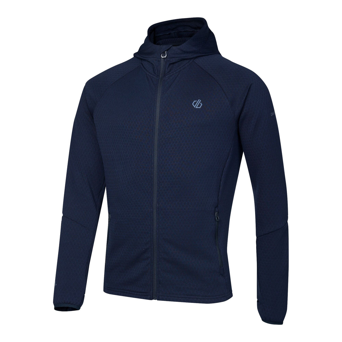 Navy - Side - Regatta Mens Venture Stretch Hooded Midlayer