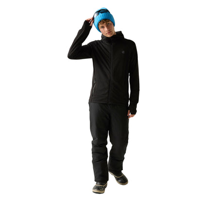 Black - Pack Shot - Regatta Mens Venture Stretch Hooded Midlayer