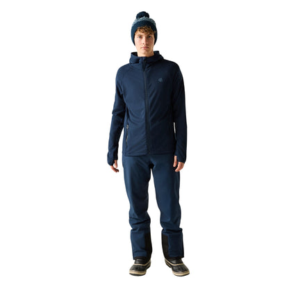 Navy - Pack Shot - Regatta Mens Venture Stretch Hooded Midlayer