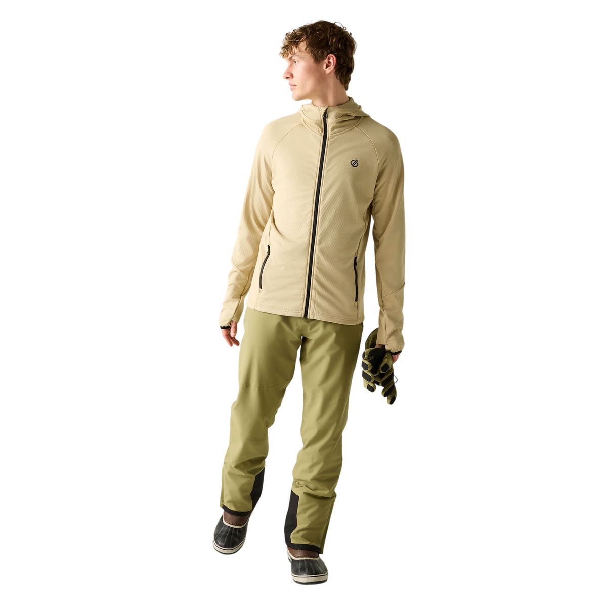 White Pepper - Pack Shot - Regatta Mens Venture Stretch Hooded Midlayer