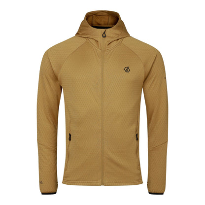 Wood Brown - Front - Regatta Mens Venture Stretch Hooded Midlayer