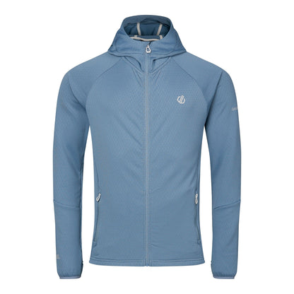 Dusky Blue - Front - Regatta Mens Venture Stretch Hooded Midlayer