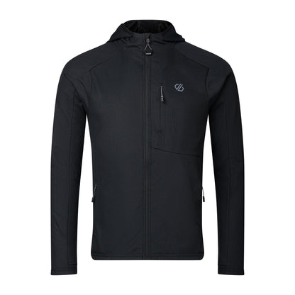 Black - Front - Dare 2B Mens Heat Wave Stretch Midlayer