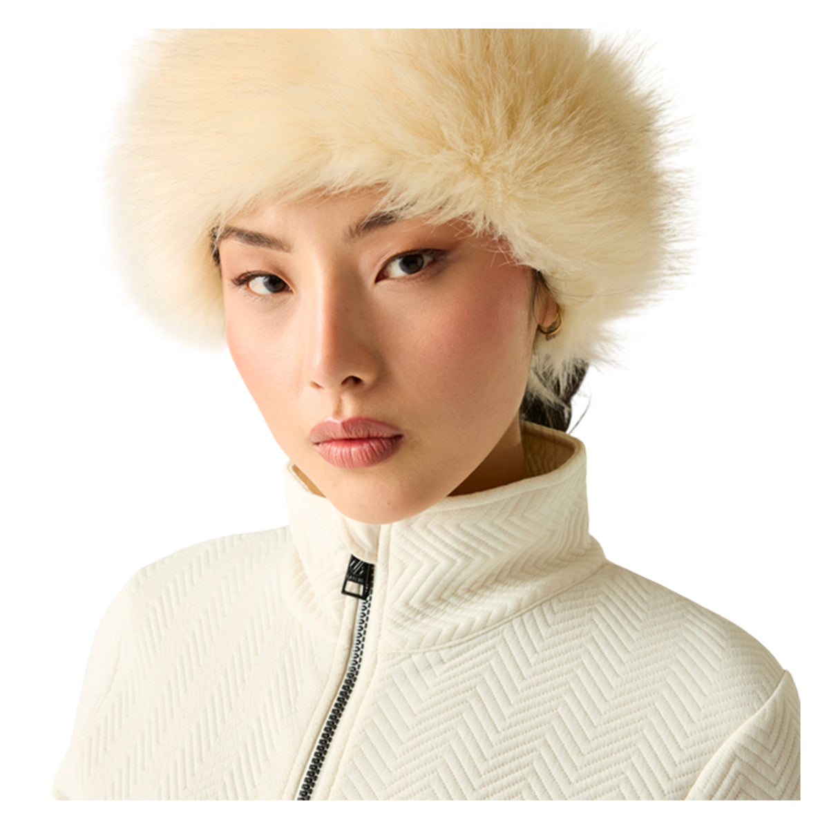 Egret - Lifestyle - Dare 2B Womens-Ladies Descend III Jacquard Midlayer