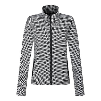 Black-Egret - Front - Dare 2B Womens-Ladies Descend III Jacquard Midlayer