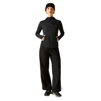 Black - Pack Shot - Dare 2B Womens-Ladies Heat Weave Stretch Midlayer