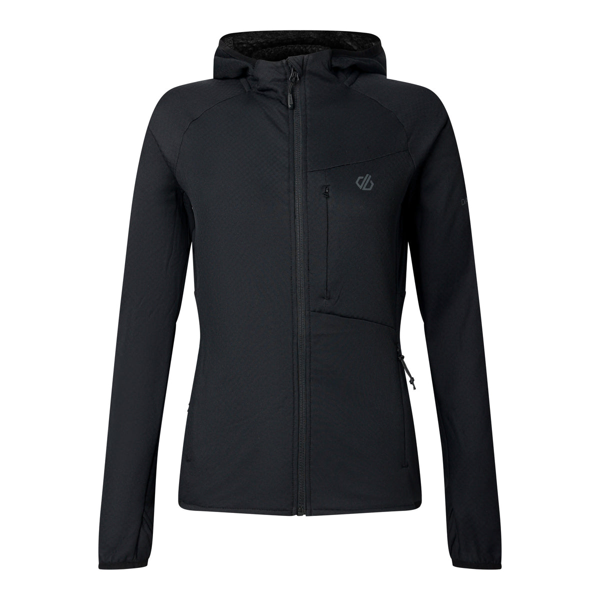 Black - Front - Dare 2B Womens-Ladies Heat Weave Stretch Midlayer